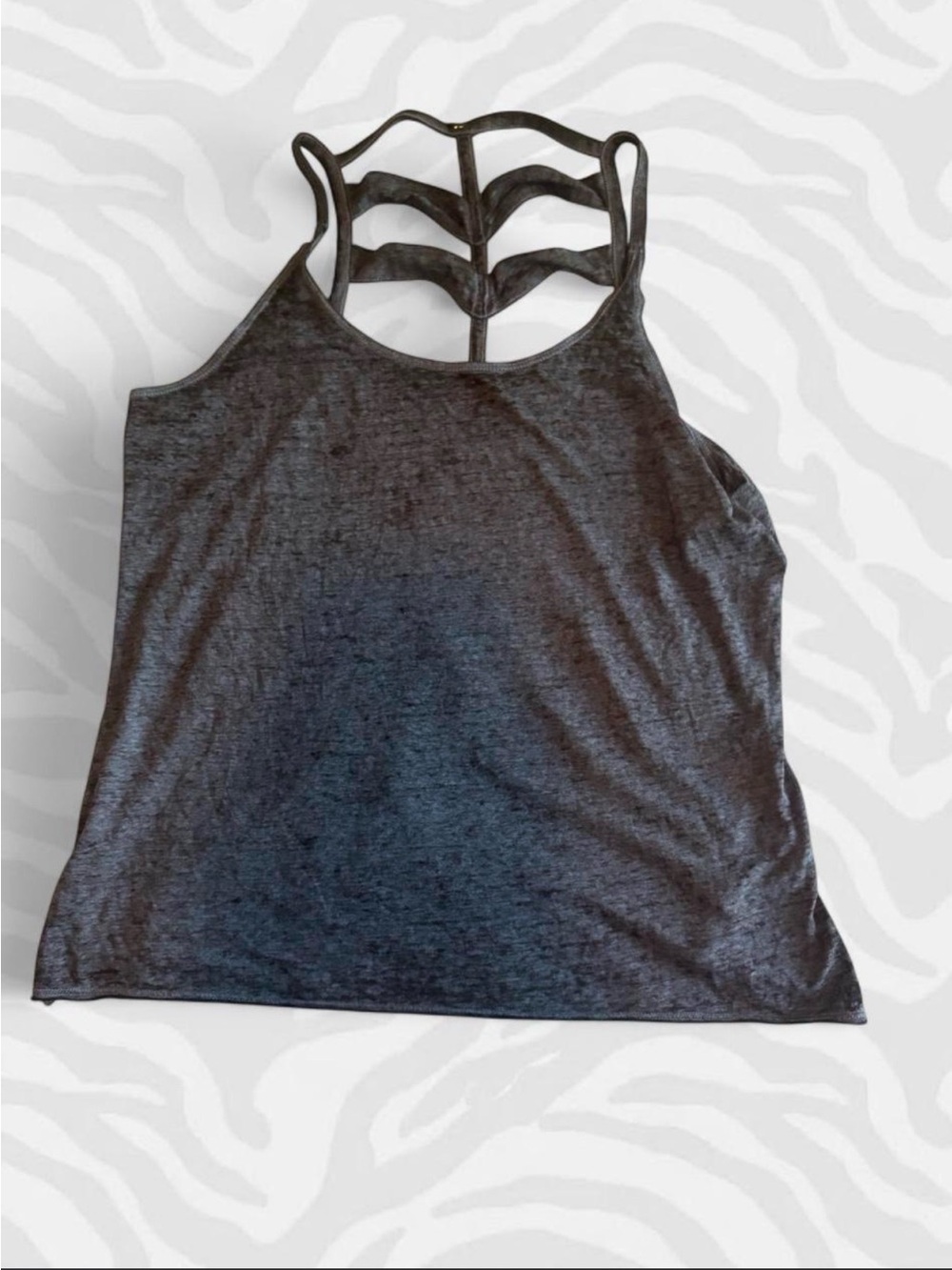 Steve Madden Dark Gray Strappy Back Camisole